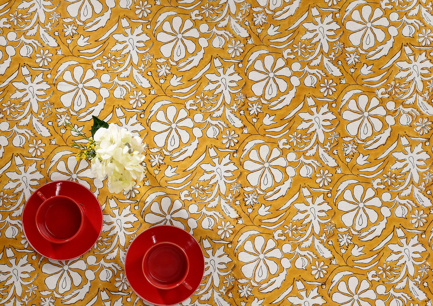 Brush Textiles | homegrown/ gold throw