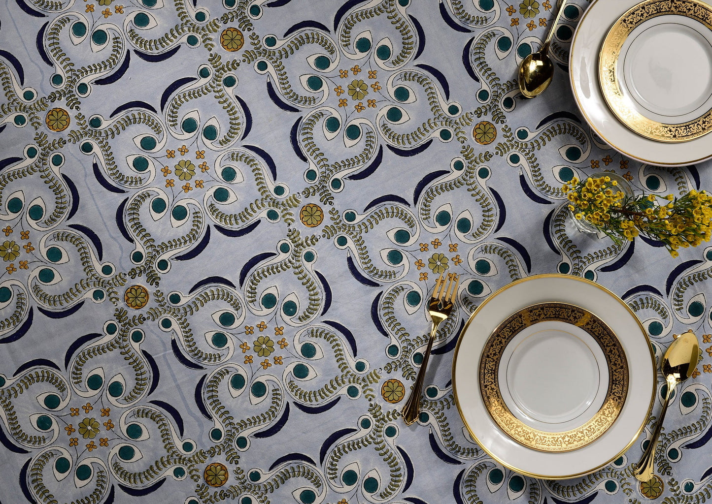 Brush Textiles | chloe/ blue throw