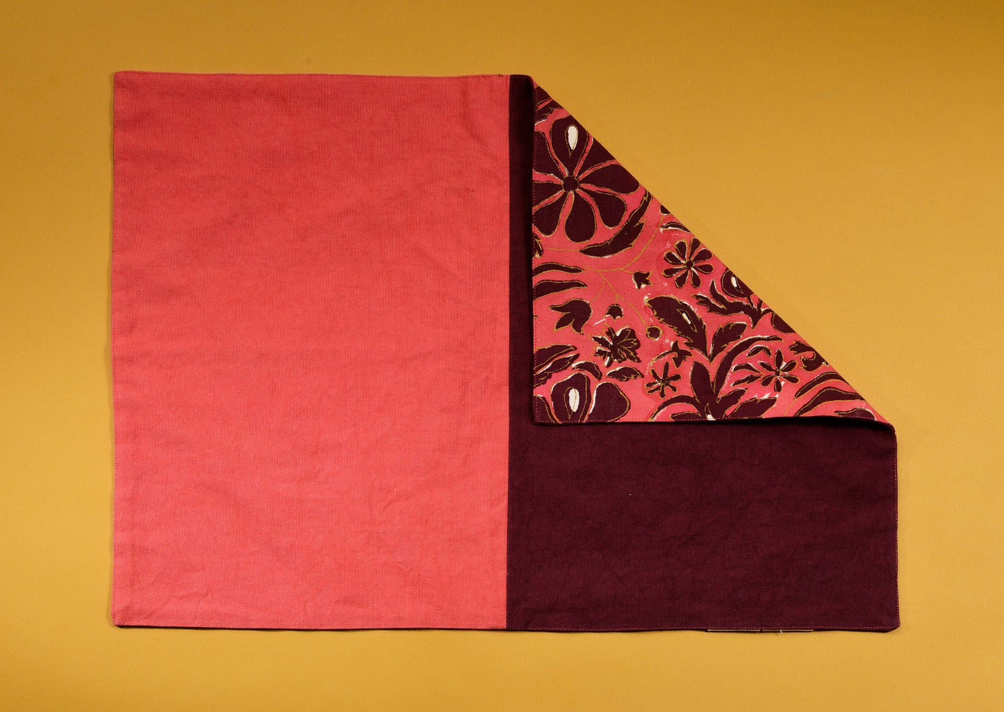 Brush Textiles | homegrown/ cherry placemats