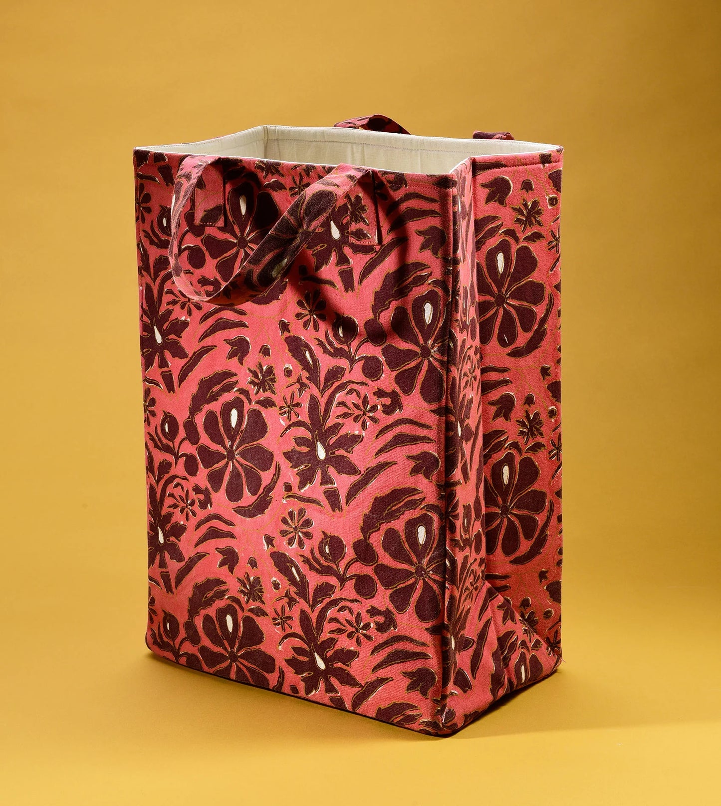 Brush Textiles | homegrown/ cherry box bag