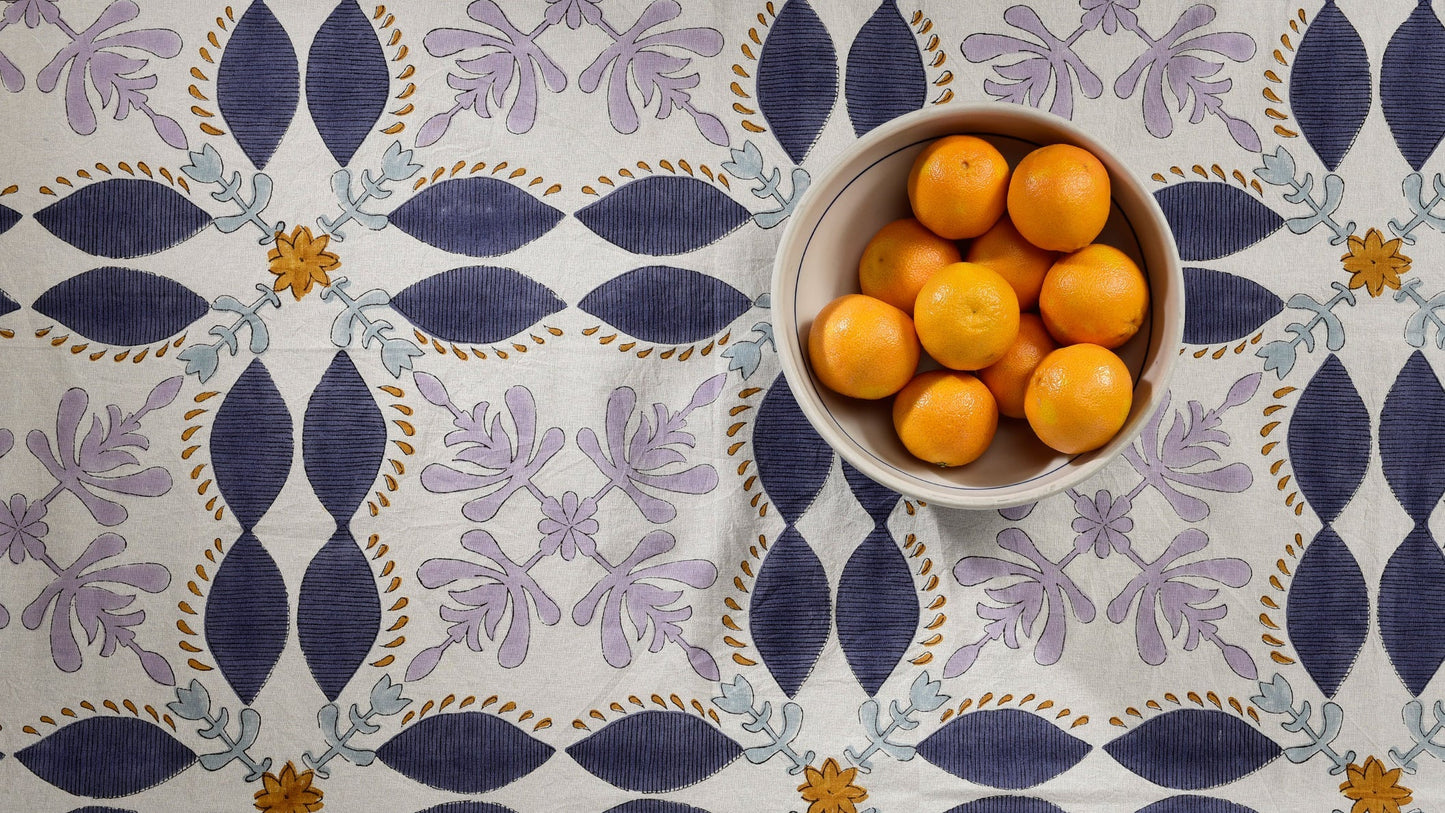 Brush Textiles | sage/ lavender throw