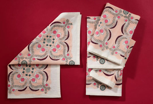 Brush Textiles | chloe/ pink napkins