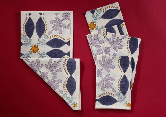 Brush Textiles | sage/ lavender napkins
